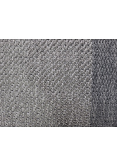 Derin Sisal Gri Bordürlü Açık Gri Jüt Sisal Dekoratif Kaymaz Taban Yıkanabilir Halı St08-1046 Renkli