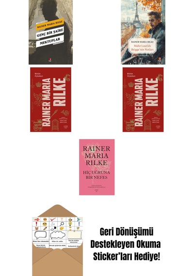 Rainer Maria Rilke 5 Kitap Set + Okuma Sticker'ları
