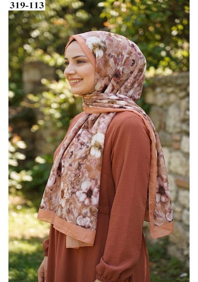 Sharell Desenli Bambu Kraş Pamuk Şal 319-113 Çok Renkli