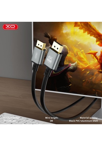 Dp To Dp 4k 3m Data Veri Aktarım Bağlantı Kablosu Gb018a