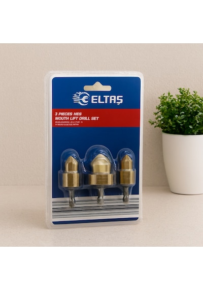 Plastik Boru Ve Sac Metal Delme Bits Uç Seti 3'lü 15-19-24 Mm