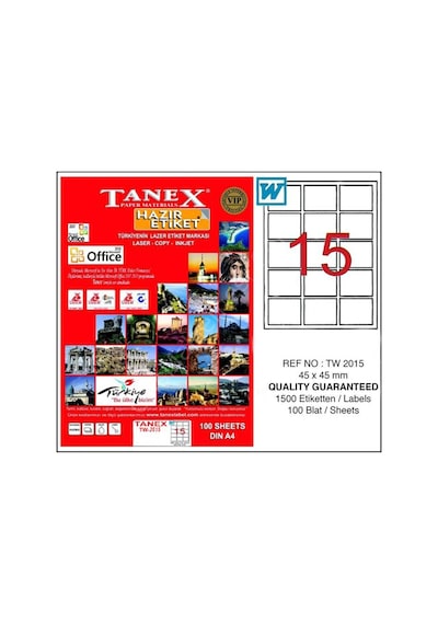 Tanex Laser Etiket 45x45 Tw-2015 Diğer