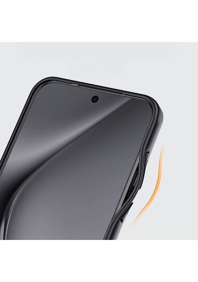 Galaxy S26 Uyumlu Kılıf M-safe Şarj Özellikli Mat Arka Yüzey Wlons Lola Kapak Siyah Siyah