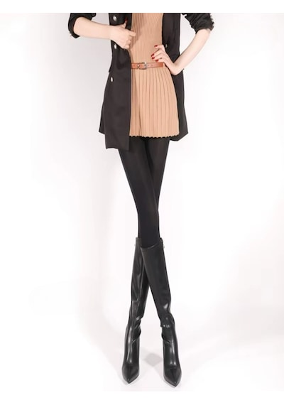 Ece's Design Külotlu Çorap Elegant 120d Pamuk Astarlı W8539 Siyah