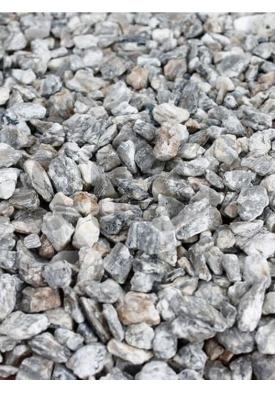 Natural Dekoratif Çakıl Taşı, Gnays Dolomit, Gri Sarı Damarlı, 1-2 Cm, 3 Kg