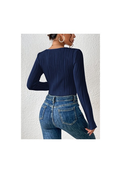 Wild Flower Elastanlı Lacivert Bluz Yüksek Bel Uzun Kollu Kare Yaka Örme Kumaş Bahar Sonbahar Kış Bluz Lacivert Wild Flower Elastanlı Lacivert Bluz Yüksek Bel Uzun Kollu Kare Yaka Örme Kumaş Bahar Sonbahar Kış Bluz Lacivert
