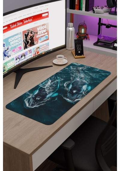 Orka Kaymaz Dikişli Kauçuk Oyuncu Mousepad V2 - 70x30 Xl Gaming Mouse Pad Fare Altlığı