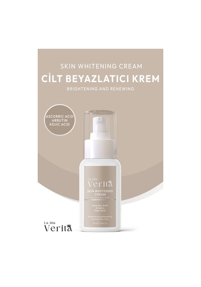 La Mia Verita Aydınlatıcı ve Leke Karşıtı Kolajen Niacinamide ve Kojik Asit İçerikli Cilt Beyazlatıcı Krem 50 ML