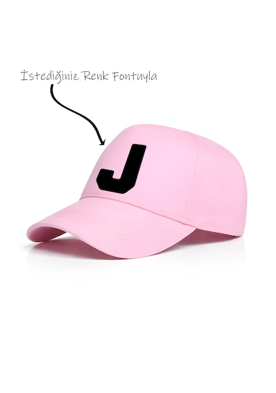 Ogc J Harfi Unisex Şapka Pembe