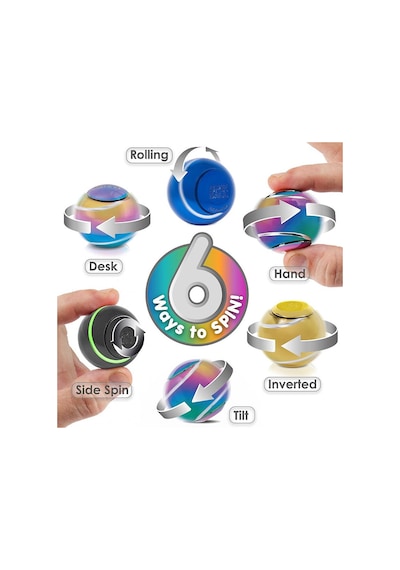 Bopster Spin Ball Spinner - Glow In The Dark Sb005