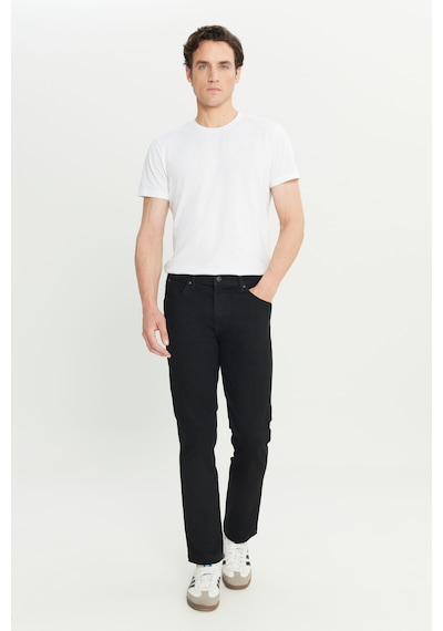 Wrangler Arizona Straight Fit Normal Bel Denim Esnek Jean Kot Pantolon Siyah