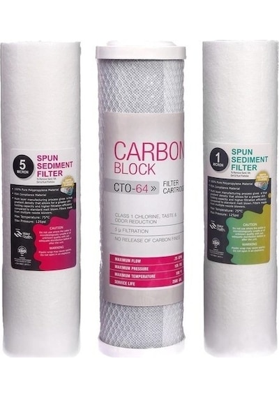 Watergold Su Arıtma 5 Micron Tortu Ve Blok Aktif Karbon Filtre