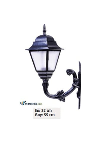 Abs Kare Fenerli Park Bahçe Aydınlatma Duvar Apliği 55X32 Diğer