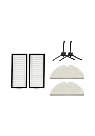 , Q8 , Q8 Siyah Uyumlu Yedek Hepa Filtre Yan Fırça Mop-6 Parça Sku: Zeusb0cqgc1t9m