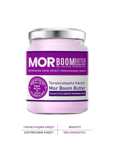 Boom Butter Turunculaşma Karşıtı Mor Saç Bakım Yağı 190 ML