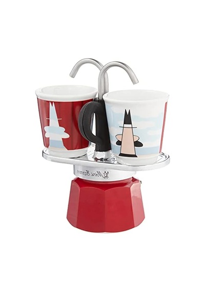 Ocak Üstü Espresso Pişirici Ve 2 Fincan Seti, Mini Boy