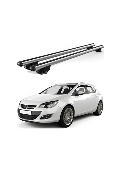 Kanca Opel Astra J Estate 2010-2014 Uyumlu Gri Kilitli Ara Atkı 110cm Port Bagaj Tavan Barı