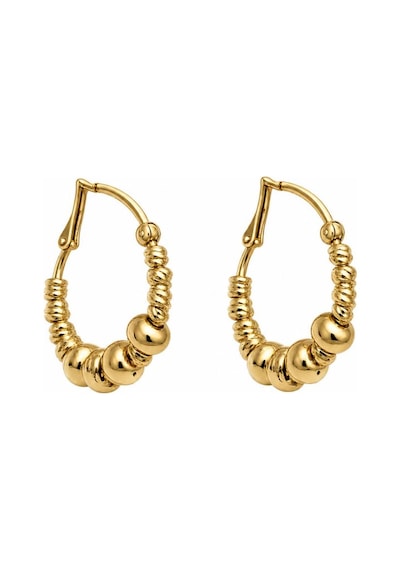 Gold Dorika Yuvarlak Küpe