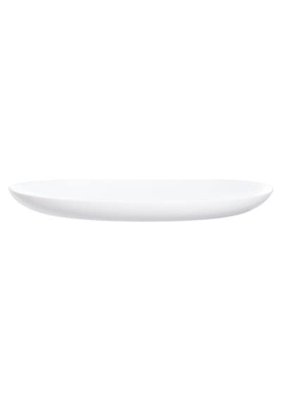 Temperli Cam Oval Beyaz Servis Tabağı 33cm
