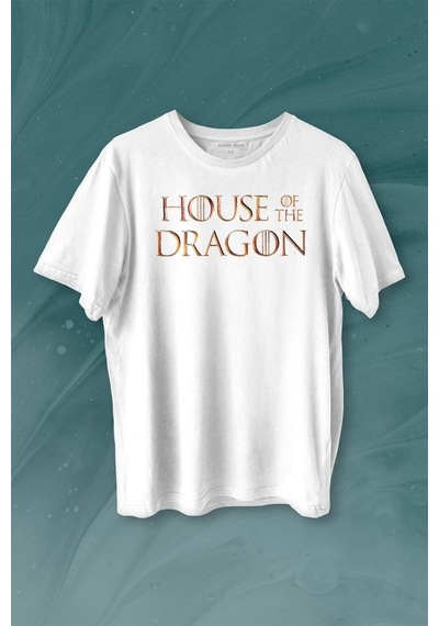House Of The Dragon Logo Targaryen Baskılı Tişört Unisex T-shirt 001