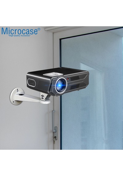 Microcase Metal Döner Başlıklı Cctv Kamera Projeksiyon Duvara Monte Askı Aparatı - Al5283