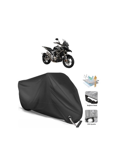 Zontes 310 T Motosiklet Branda (Bağlantı, Kilit Uyumlu)-Siyah (457277361)