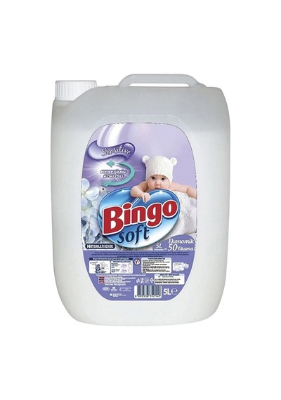 Bingo Soft Çamaşır Yumuşatıcı 5 Lt Gülpembe Ve Sensitive 2 Li 2'li Set
