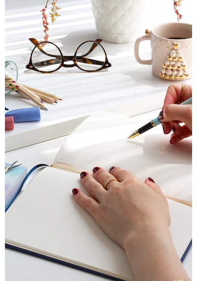 A5 Bullet Journal Noktalı Defter 140 Gr. 80 Yaprak Midnight Lacivert