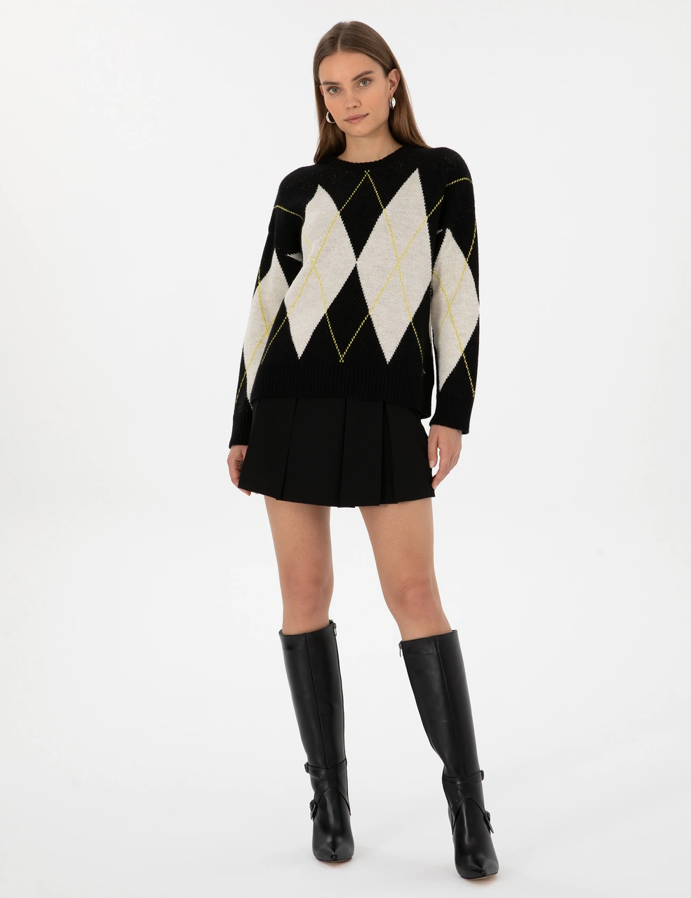 Pierre Cardin Kadın Siyah Kazak /triko 50317089-vr046 Siyah
