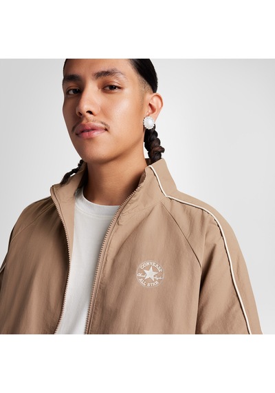Converse Retro Windbreaker Erkek Kahverengi Ceket10026708 Bej