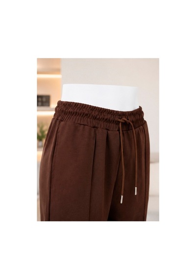Koko Tekstil Oysho Kumaş Havuş Kesim Pantolon Kahverengi