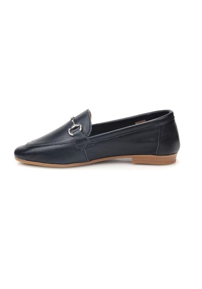 Pierre Cardin Pisagor Ps-04 Kadın Hakiki Deri Babet Ayakkabı Sıyah