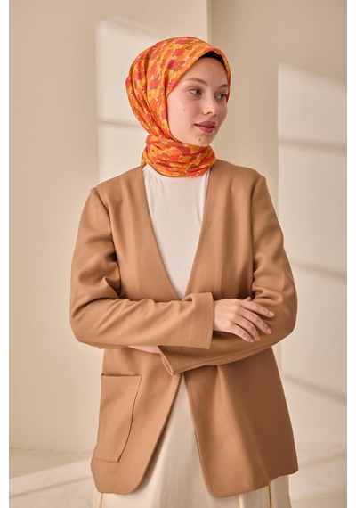 Silk Home Soft Eşarp 73092-17 Beyaz, Fuşya, Turuncu, Sarı