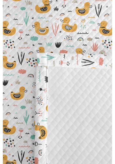 Evimde Bambaşka Sarı Ördek Çocuk Odası Tek Kişilik Pike Takımı - Mint Pudra 160x220 CM Kapitone Yatak Örtüsü Evimde Bambaşka Sarı Ördek Çocuk Odası Tek Kişilik Pike Takımı - Mint Pudra 160x220 CM Kapitone Yatak Örtüsü