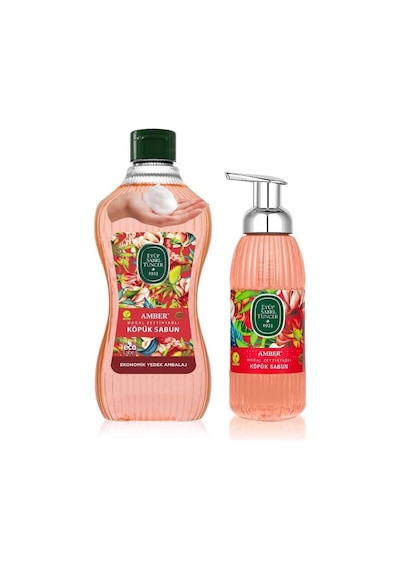 Eyüp Sabri Tuncer Amber Doğal Zeytinyağlı Köpük Sabun 1.5 Lt+500 Ml X 4 Set