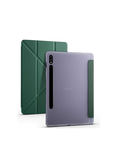 Samsung Uyumlu Galaxy Tab S7 Plus T970 Kılıf Tri Folding Smart With Pen