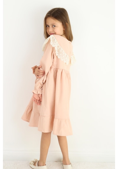 Miababy Fiyonk Detaylı Elbise 1-8 Yaş SOMON
