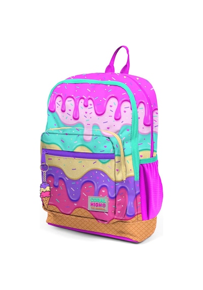 Coral High Kids Pembe Rengarenk Dondurma Desenli Okul Sırt Çantası 23731