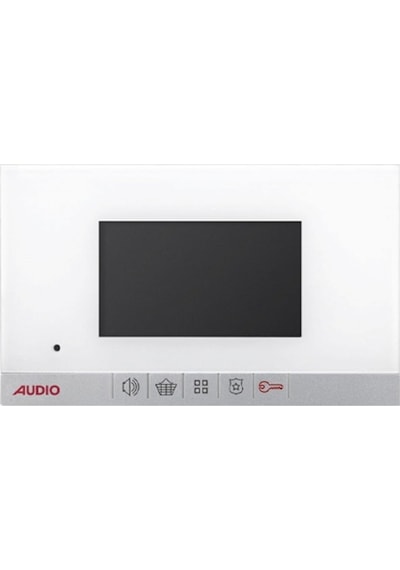 AUDIO 001198 B 4,3'' GÖRÜNTÜLÜ DİAFON (MEKANİK BUTONLU BEYAZ)