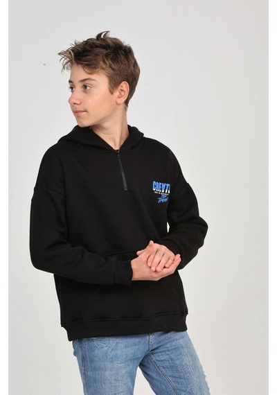 Toontoy Kids Toontoy Erkek Çocuk Create Baskılı Sweatshirt Siyah
