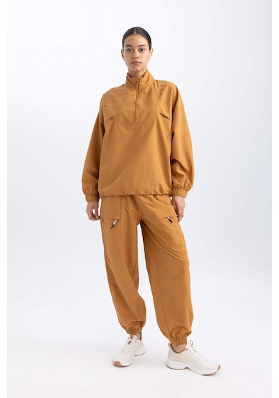 DeFactoFit Sporcu Jogger Eşofman Altı Loose Fit Cepli Beli Paçası Lastikli Standart Boy B4214AX24SPBN173
