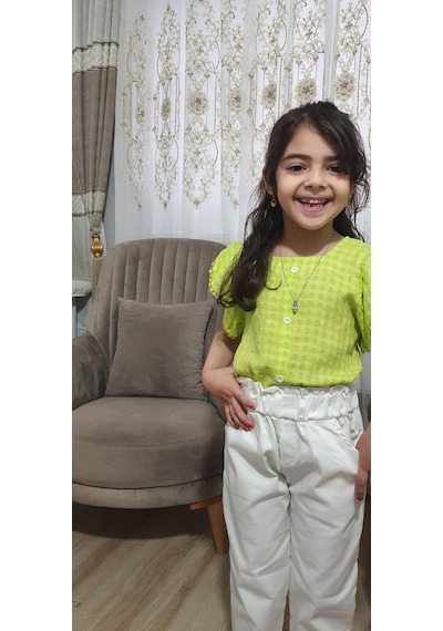 Asiltr Kız Çocuk Alt - Üst Takım Beyaz