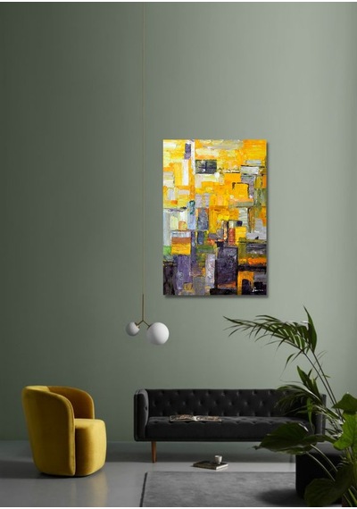 Yağlı Boya %100 El Yapımı Tablo Home In Joy 75Cmx105Cm