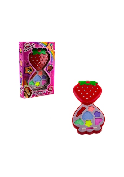 Çocuk Makyaj Seti Sürülebilir Makyaj Set Mini Çilek Makyaj Set
