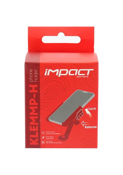 İmpact Klemmp-h Furç Kapağına Montaj Bisiklet Telefon Tutucu Siyah