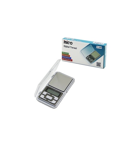 Mini 6x12cm Hassas Tartı - Terazi 300gr/0.01gr Şeffaf Pls.kapaklı - Pilli 2pcs İnce 5468