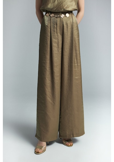 Sateen Aura Pantolon - Haki-137308