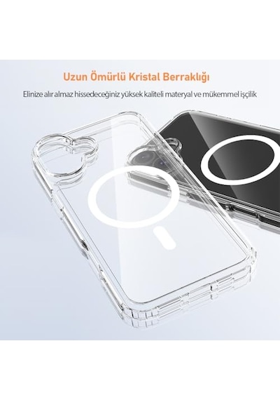 İphone 16 Serisi İle Uyumlu Magsafe Destekli Air Hybrid Şeffaf Kılıf, Darbe Emici Tpu + Pc Şeffaf Kılıf İphone 16 Diğer İphone 16 Serisi İle Uyumlu Magsafe Destekli Air Hybrid Şeffaf Kılıf, Darbe Emici Tpu + Pc Şeffaf Kılıf İphone 16 Diğer