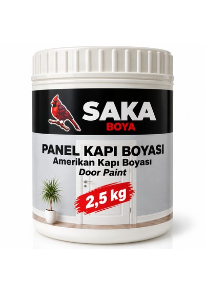 Saka Boya Panel Kapı Boyası 2,5 Kg Amerikan Kapı Boyası Beyaz