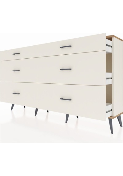 Arges Konsol 6 Çekmeceli 176x30x99 Aytaşı-çam/aytaşı Aytaşı-çam/aytaşı